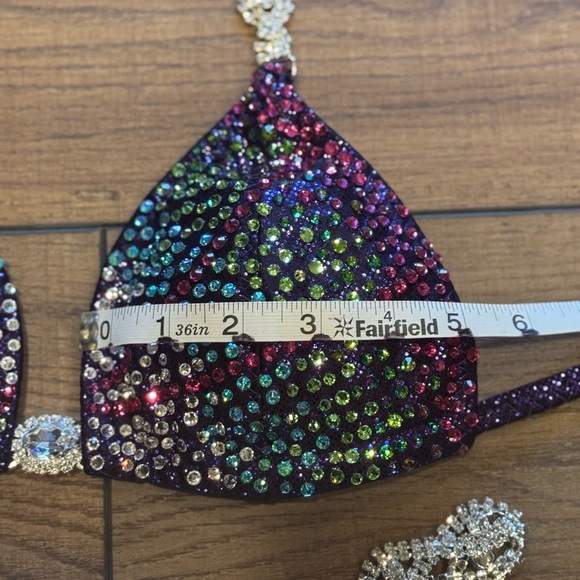 Sequin Bikini Set with Crystal Straps - Picture 5 of 10